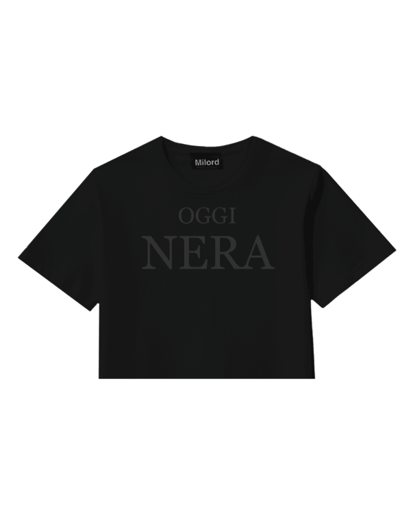 T-shirt crop OGGI NERA