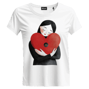 T-shirt donna HEART OF STRASS