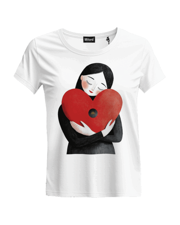 T-shirt donna HEART OF STRASS