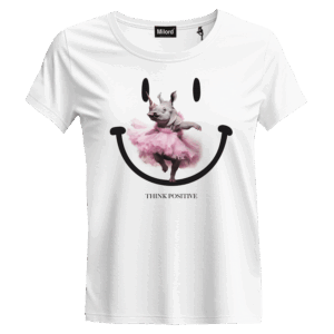 T-shirt donna THINK POSITIVE