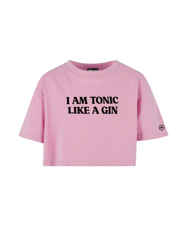 T-shirt crop TONIC LIKE A GIN - immagine 2