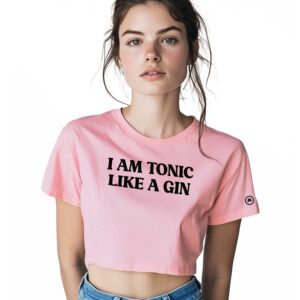 T-shirt crop TONIC LIKE A GIN