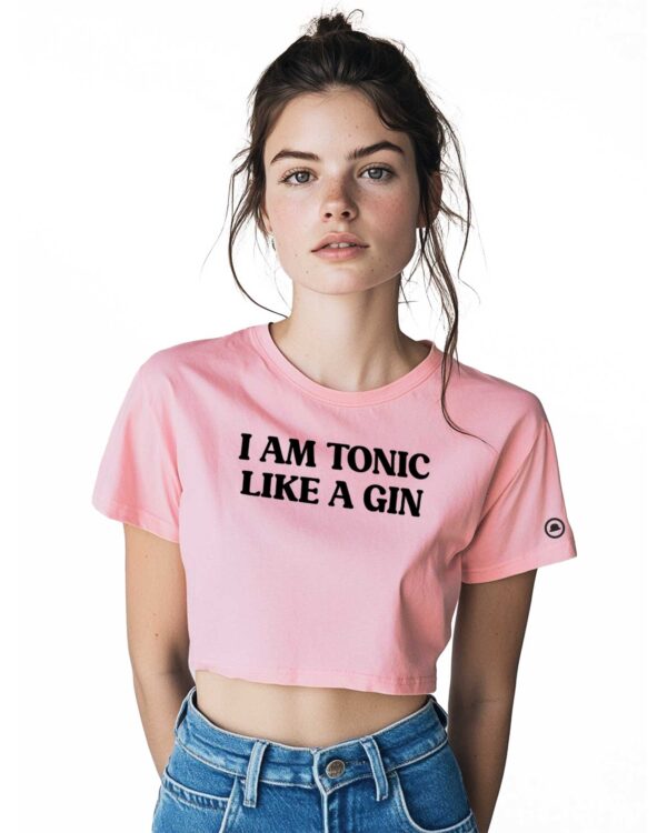 T-shirt crop TONIC LIKE A GIN