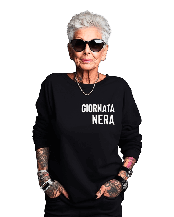 Felpa GIORNATA NERA - immagine 2