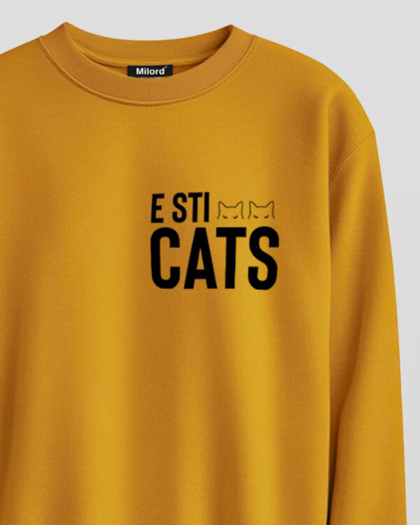 Felpa E STI CATS (curcuma) - immagine 2