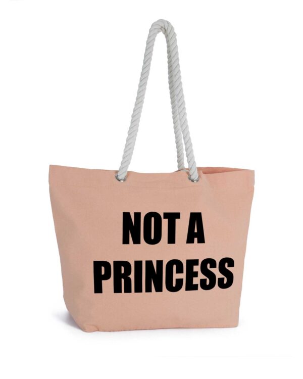 Maxi shopper NOT A PRINCESS (pink)