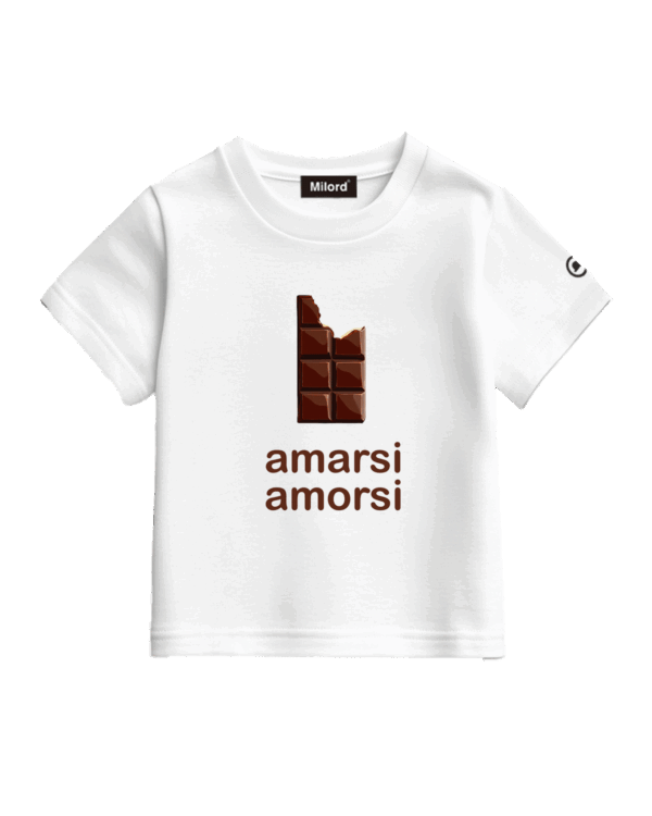 T-shirt bimbi AMORSI (chocolate)