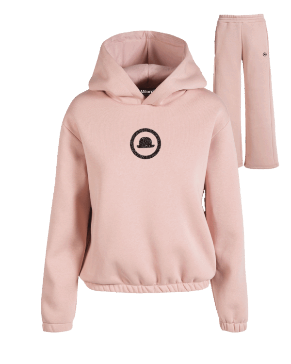 Tuta donna LOGO GLITTER (rosa)