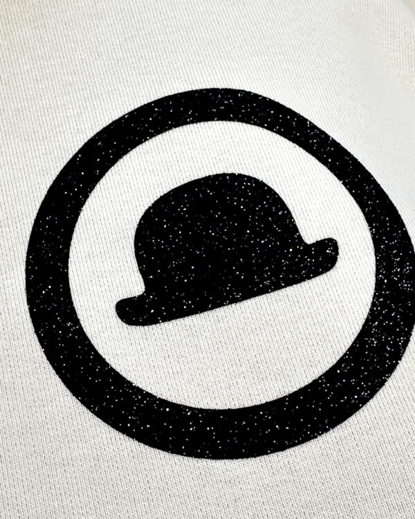 Tuta donna LOGO GLITTER (avorio) - immagine 3