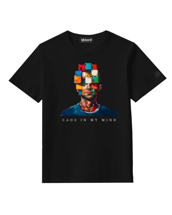 T-shirt CAOS IN MY MIND (black) - immagine 2
