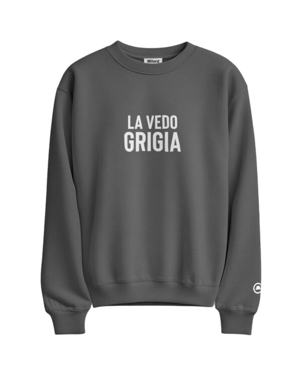 Felpa LA VEDO GRIGIA