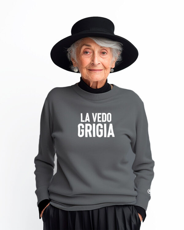 Felpa LA VEDO GRIGIA - immagine 2
