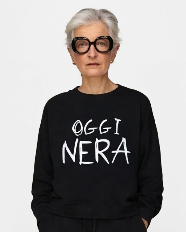 Felpa OGGI NERA