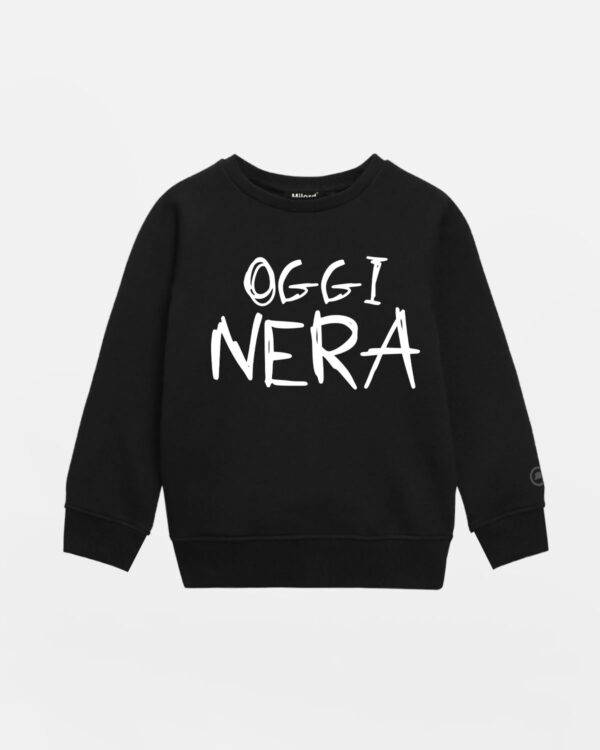 Felpa bimba OGGI NERA