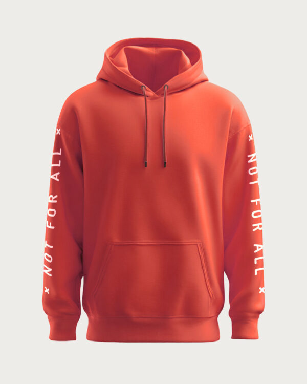 Hoodie NOT FOR ALL (corallo)