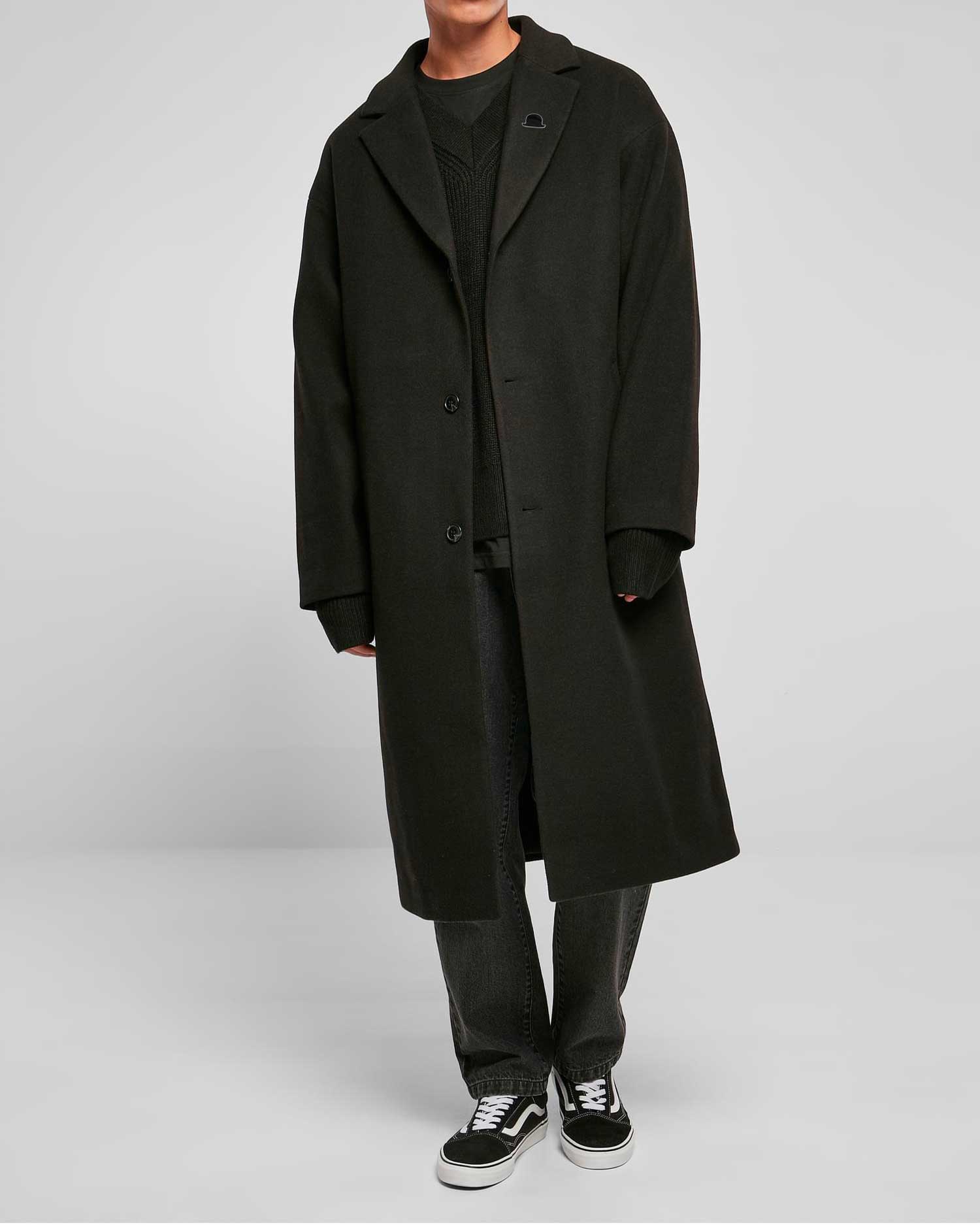 Long coat NOT A LORD (nero) - immagine 2