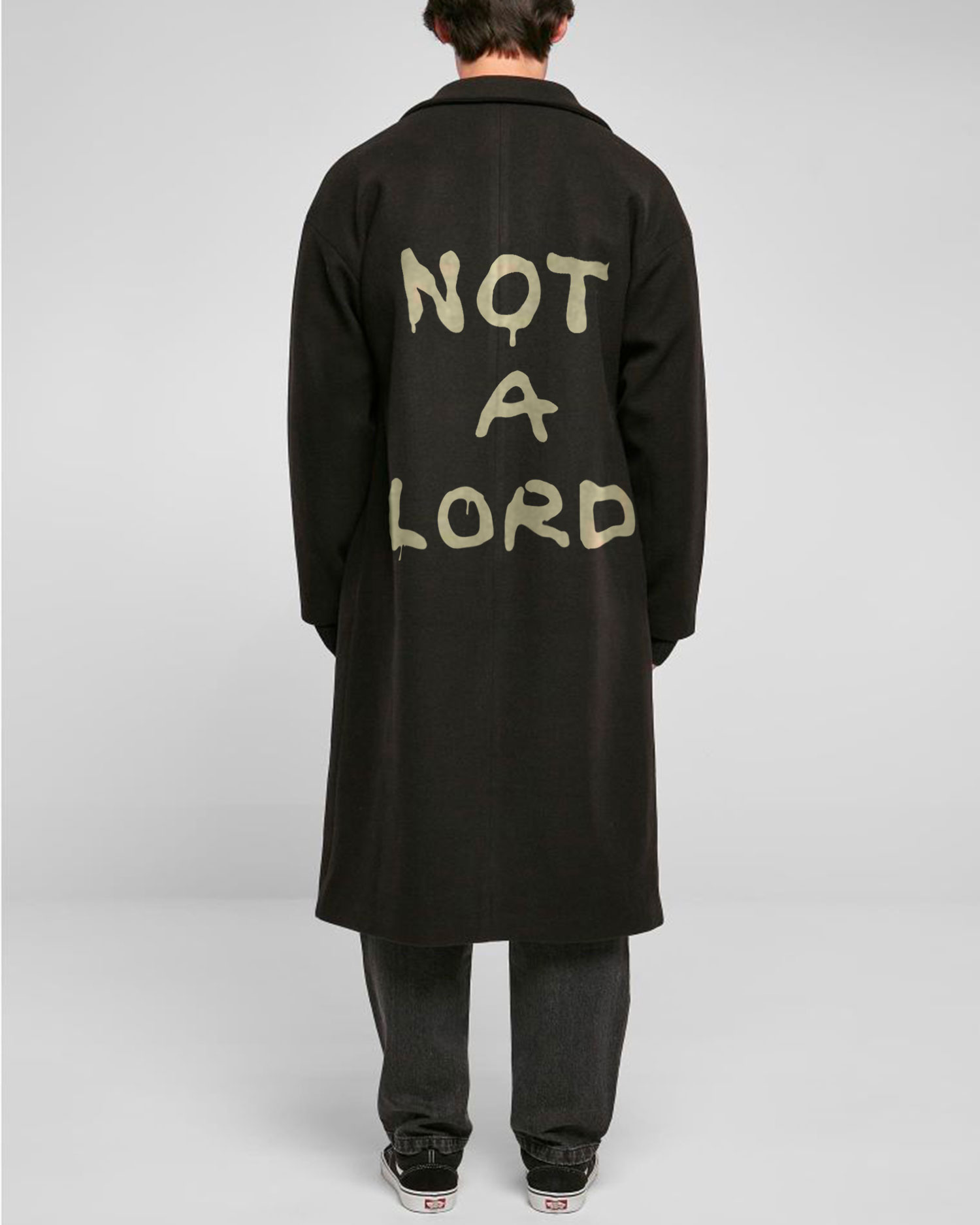Long coat NOT A LORD (nero)