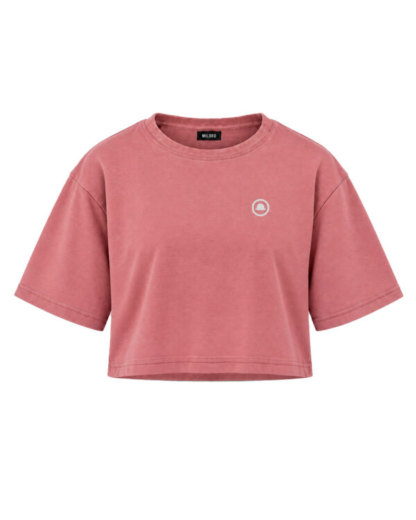 Felpa manica corta LOGO (pink)