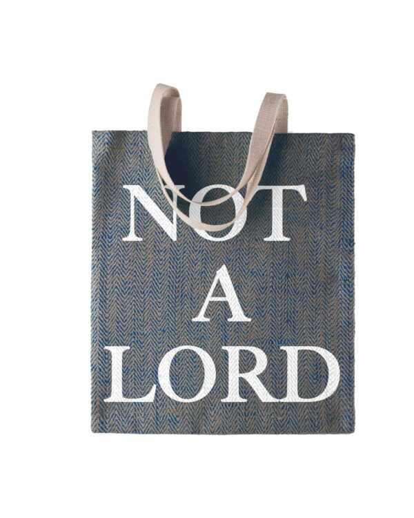 Juta shopper NOT A LORD (natural/blue)