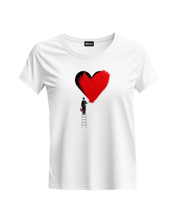 T-shirt HEART PAINT (slim)