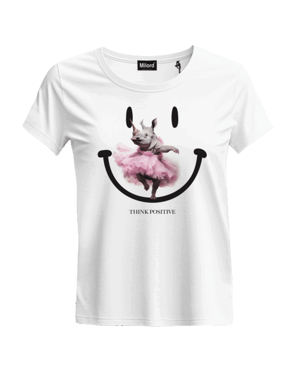 T-shirt THINK POSITIVE (slim)